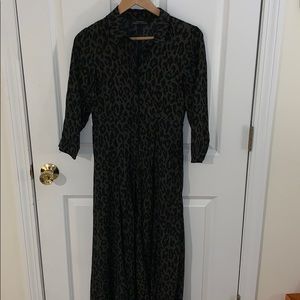 Floor length Zara print dress